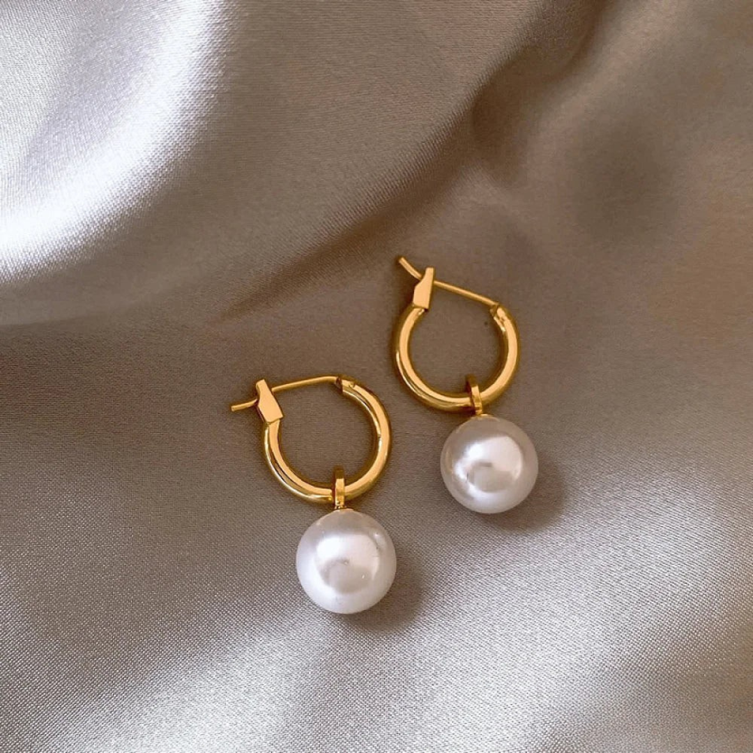 Elegante Oorbellen met Gouden Kralen