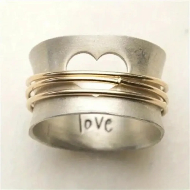 Vintage kostbare liefdesring