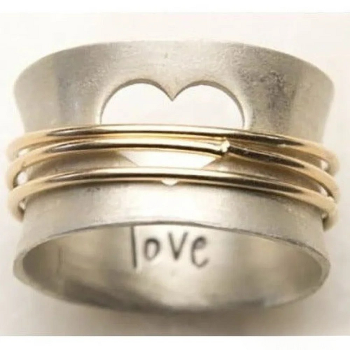 Vintage kostbare liefdesring