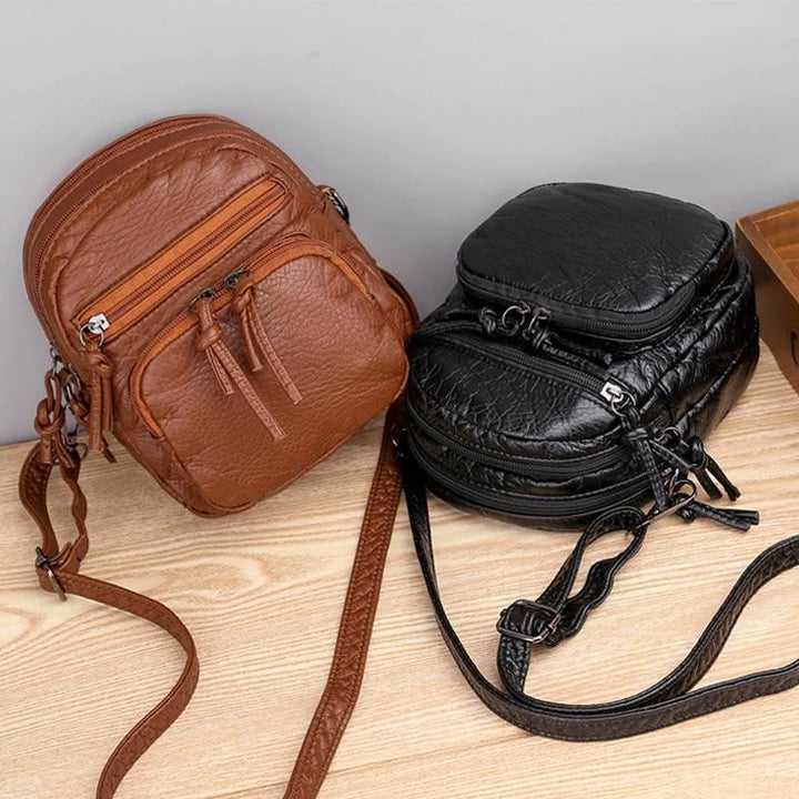 LIZZY™ | LUXE LEDEREN SCHOUDERTAS
