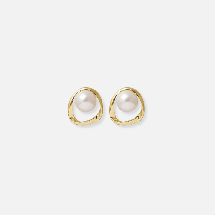 Emma vintage parel oorbellen