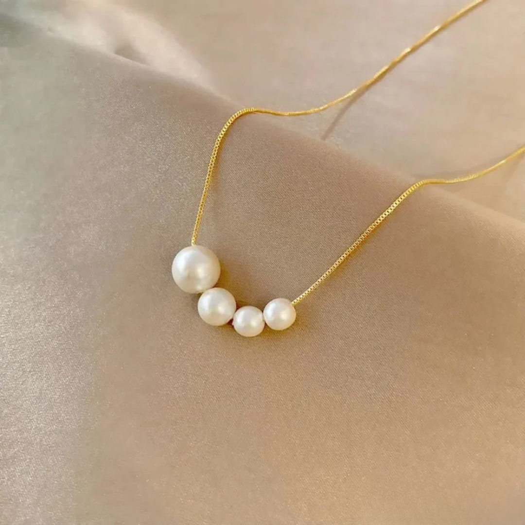 Gouden Zoetwaterparel Ketting