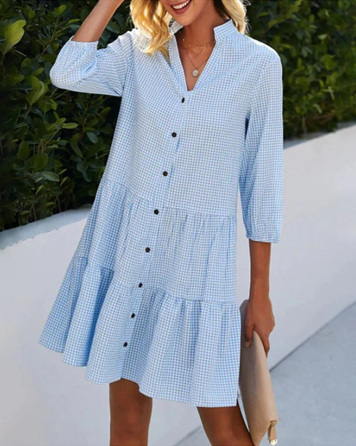 Pretty Blue - Elegante zomerjurk