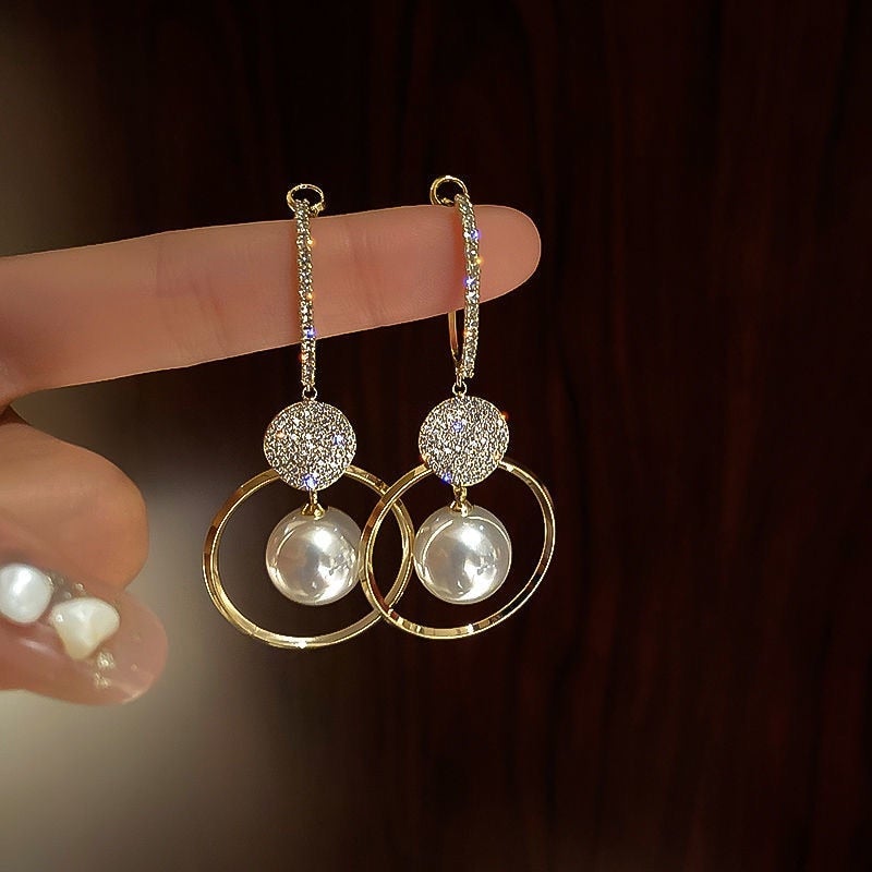 Zerra Luxe Oorbellen met Gekweekte Parels en Zirkonia's