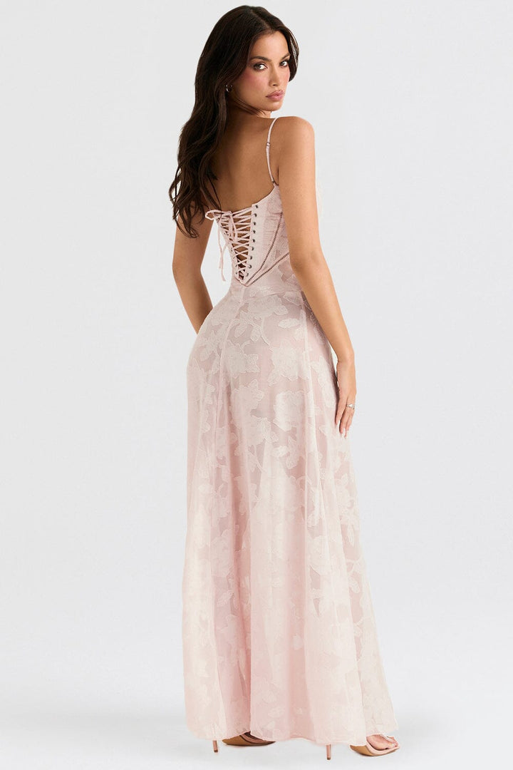 Alessia™ | Bloemen Geborduurde Jurk