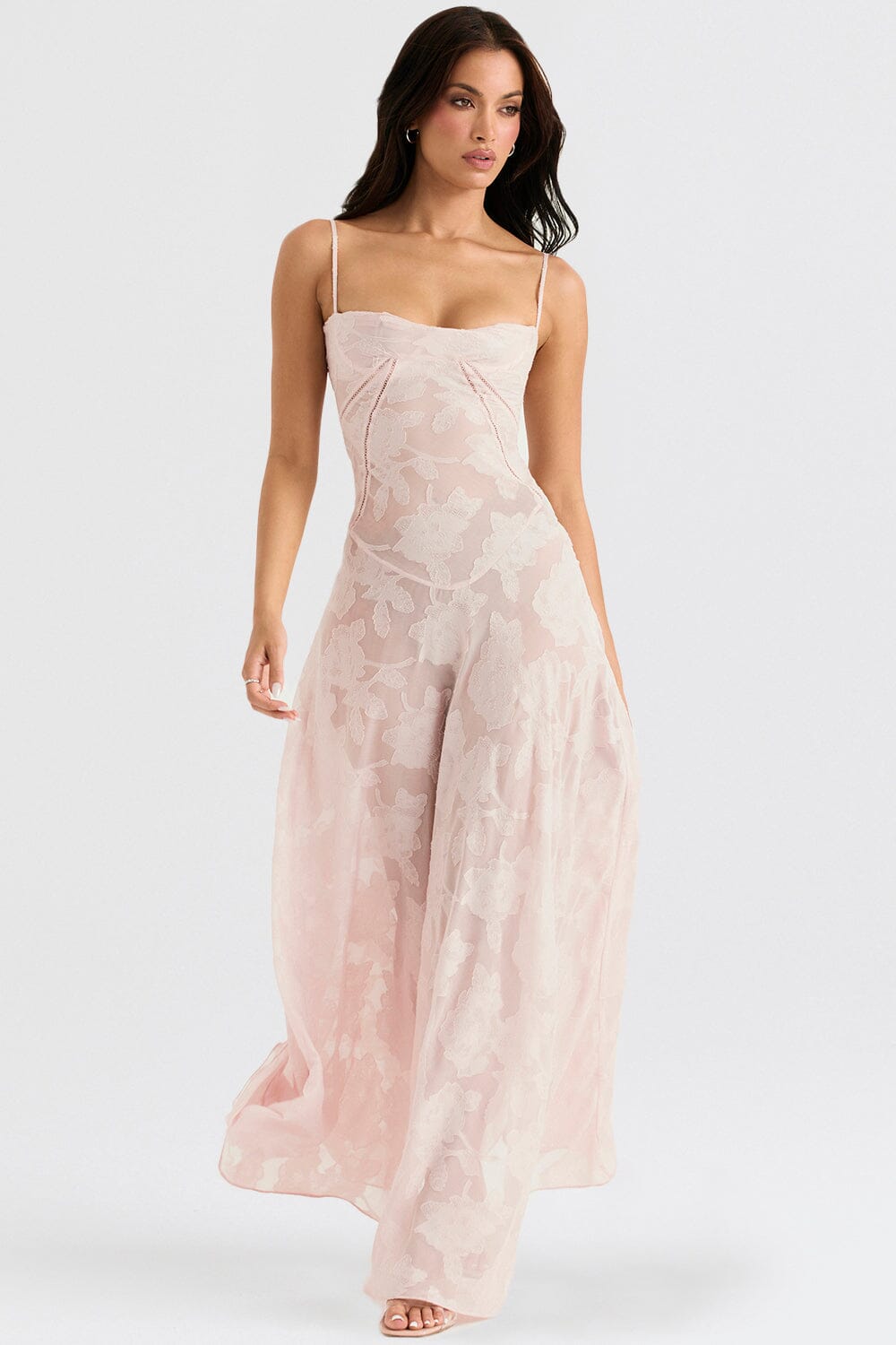 Alessia™ | Bloemen Geborduurde Jurk