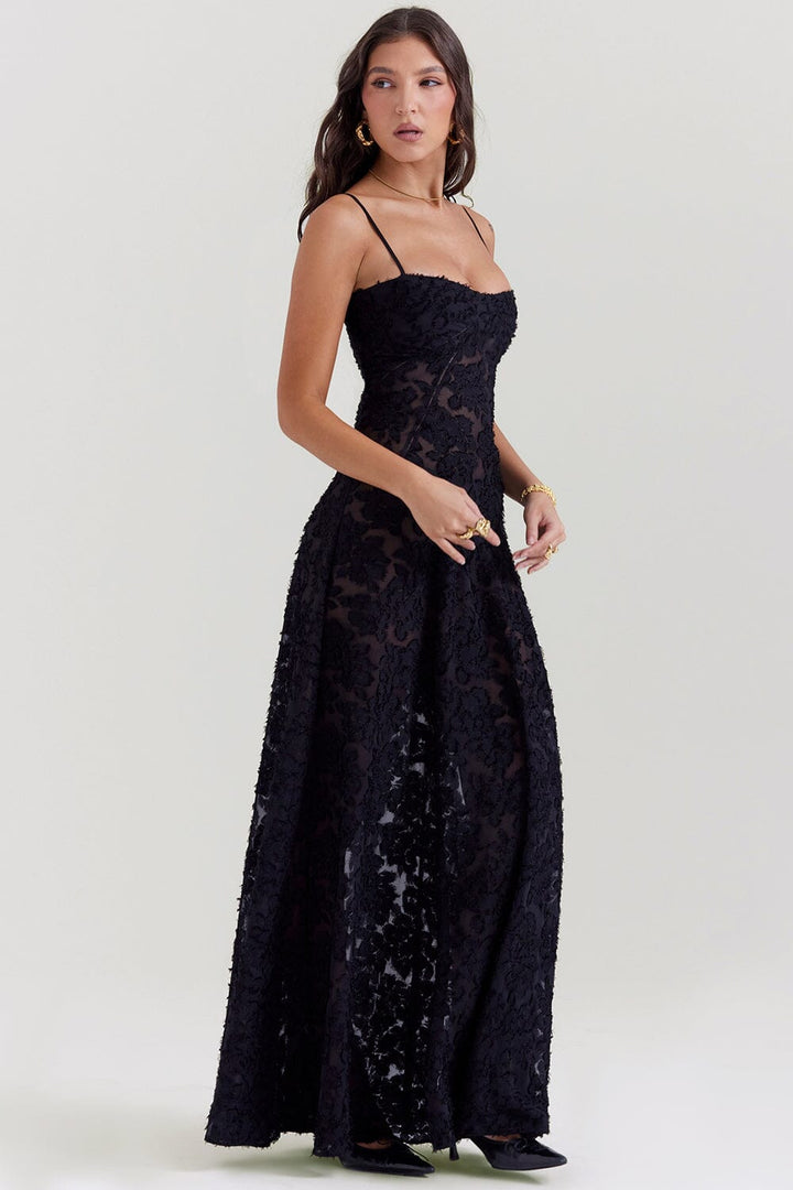 Alessia™ | Bloemen Geborduurde Jurk