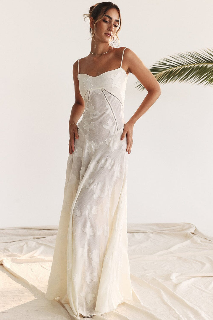 Alessia™ | Bloemen Geborduurde Jurk