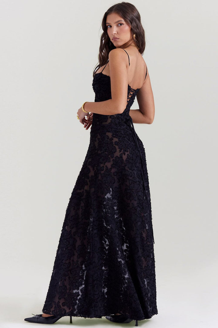 Alessia™ | Bloemen Geborduurde Jurk