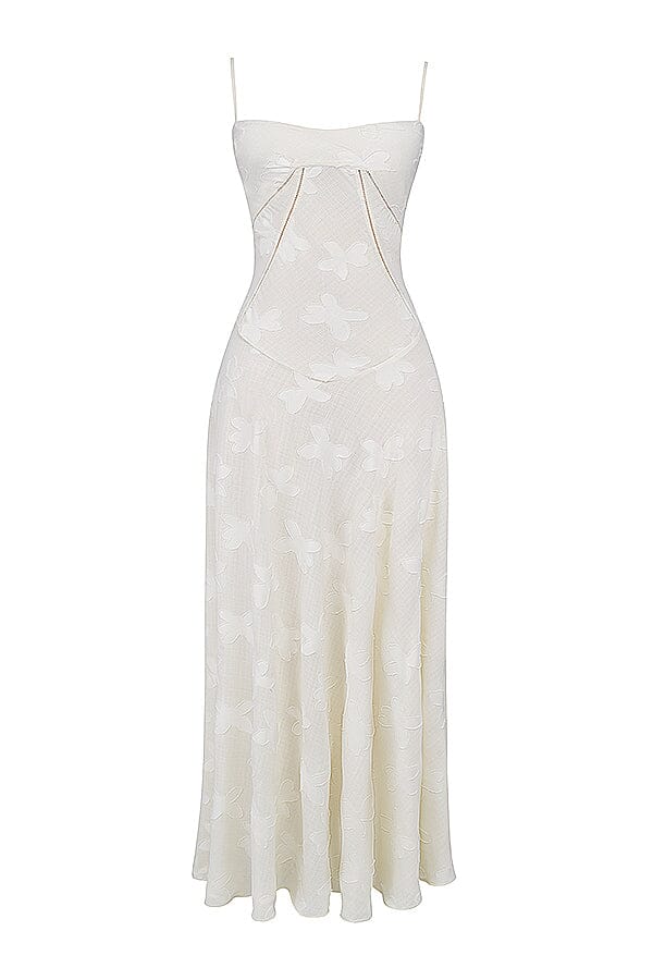 Alessia™ | Bloemen Geborduurde Jurk