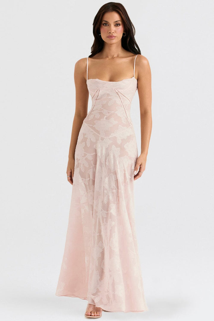 Alessia™ | Bloemen Geborduurde Jurk