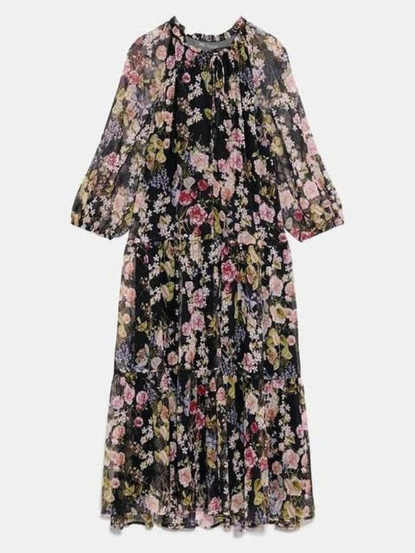Calie™ | Bloemen Vintage Jurk