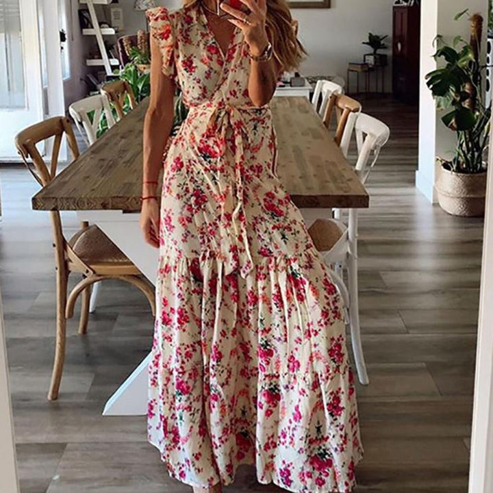 Dahlia™ | Bloemen Maxi Jurk