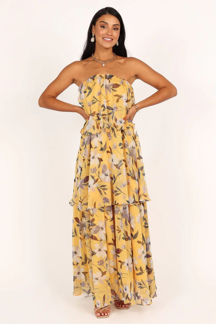 Elsie™ | Gelaagde Strapless Maxijurk