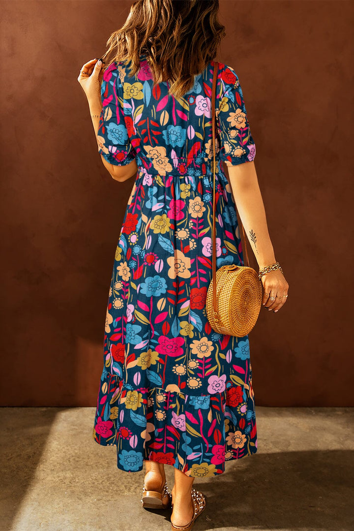 Emma™ | Retro Stijl Maxi Jurk