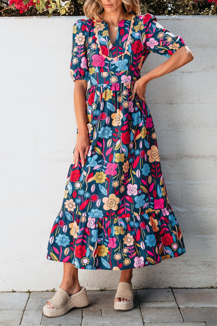 Emma™ | Retro Stijl Maxi Jurk