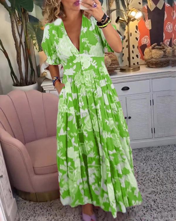 Floriana™ | Levendige Bloemenjurk