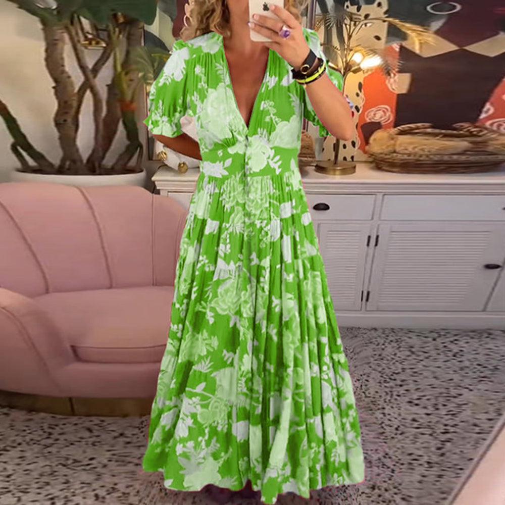 Floriana™ | Levendige Bloemenjurk