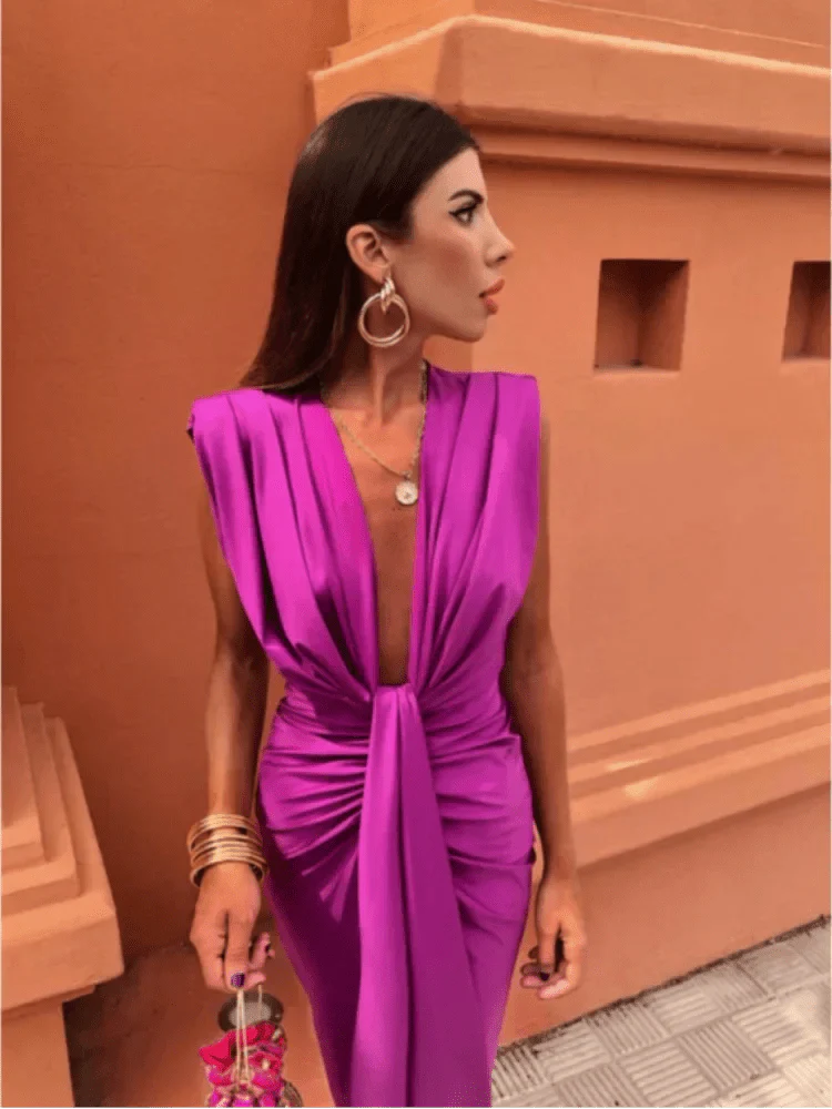 Lara™ | Luxe Satijnen Jurk