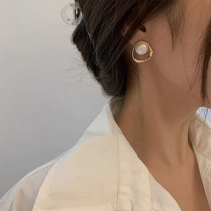 Emma vintage parel oorbellen