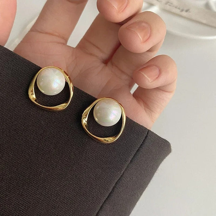 Emma vintage parel oorbellen