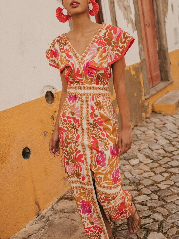Olivia™ | Kleurrijke Maxi Jurk
