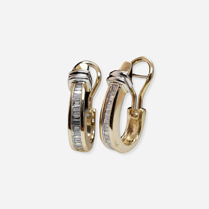Valera vintage diamanten oorbellen