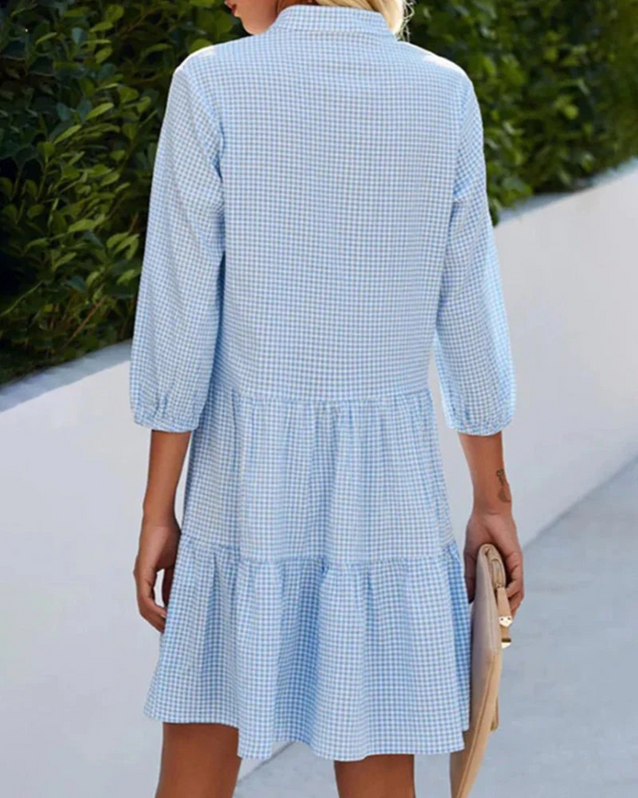 Pretty Blue - Elegante zomerjurk