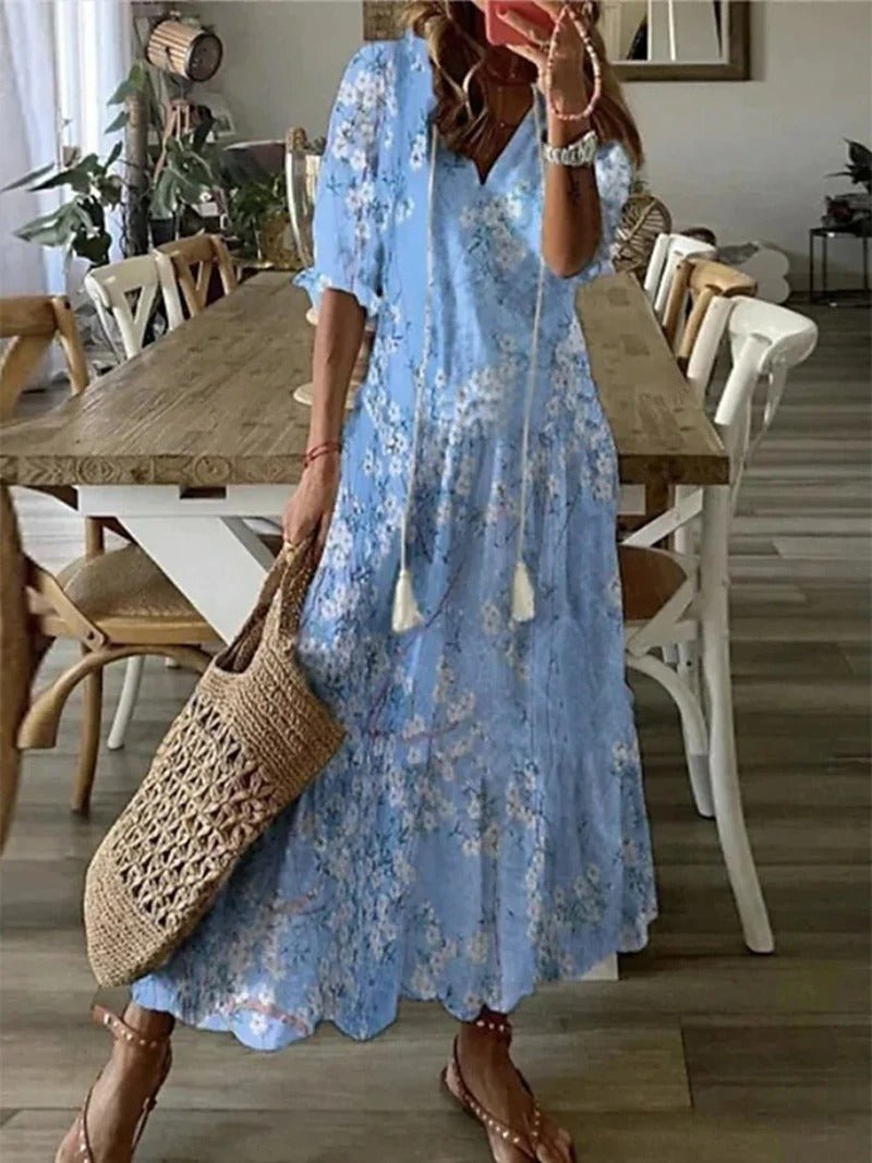 Tayla™ | Zomerse Jurk met Bloemenprint