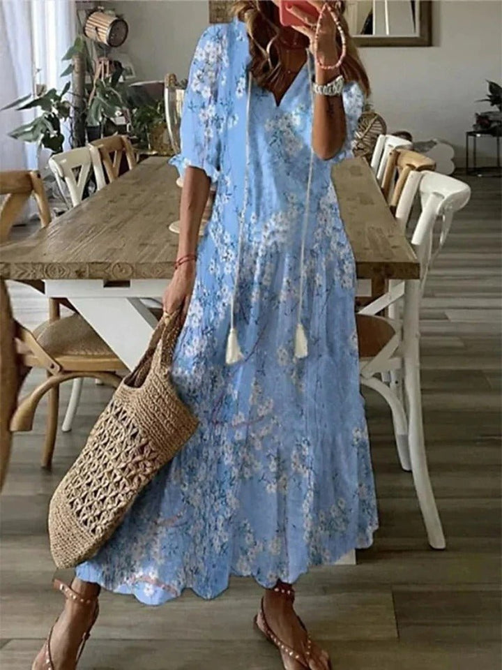 Tayla™ | Zomerse Jurk met Bloemenprint