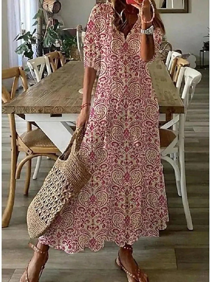 Tayla™ | Zomerse Jurk met Bloemenprint