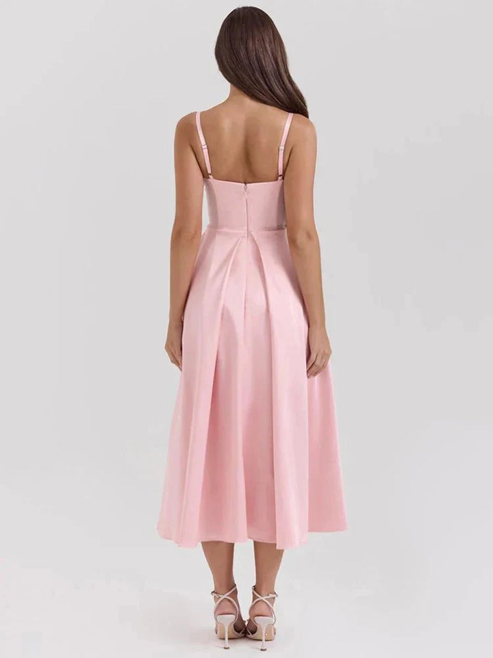 Tiffany™ | Luxe Satijnen Jurk met Spaghetti Bandjes